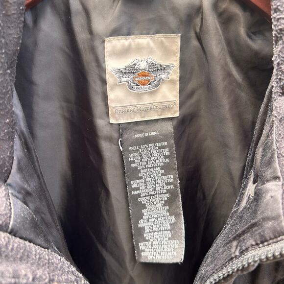 Harley-Davidson Silky Quilted Puffer Vest Size XS - Picture 3 of 5